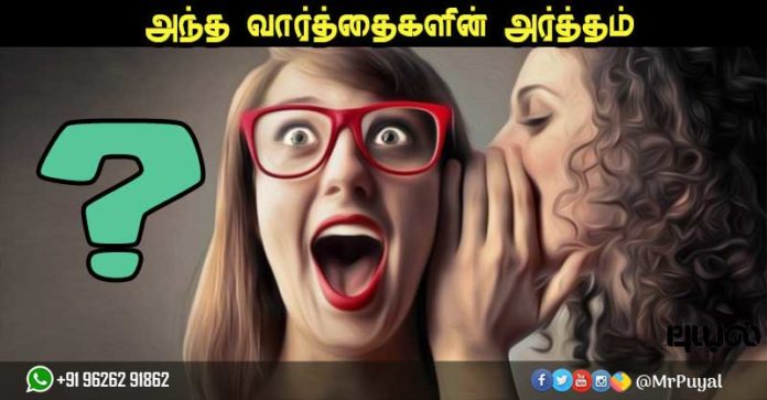 அந்த வார்த்தைகளின் அர்த்தம் பற்றித் தெரியுமா? | Mr Puyal